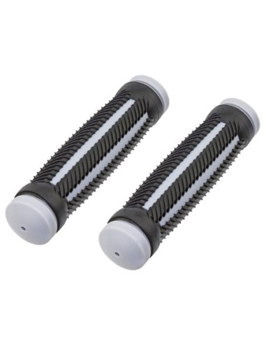 Grips 7/8 long 128mm 2 Ply Curved 308 Black/Grey.